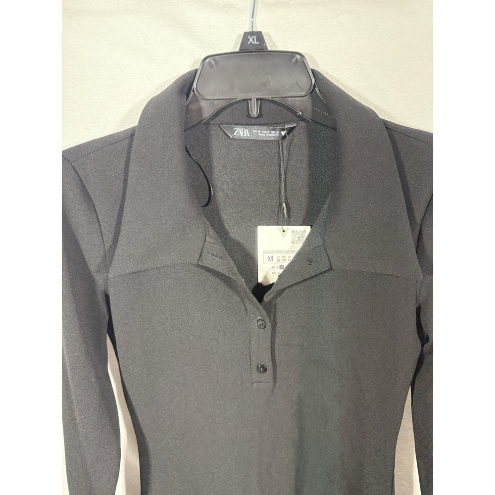 Zara Black Long Sleeve Dress